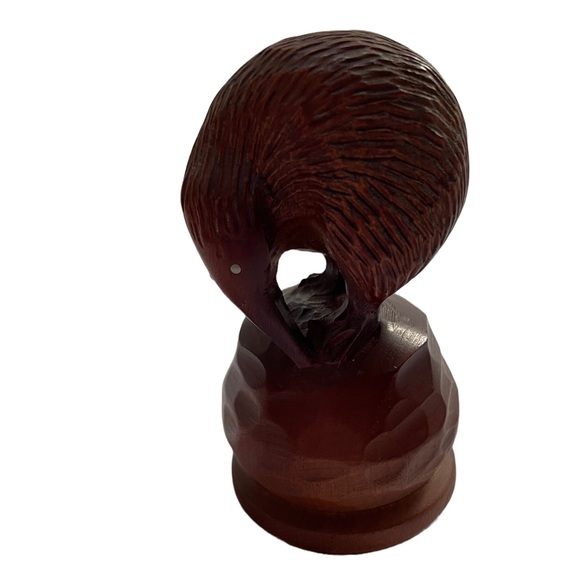 Vintage Kiwi Bird Figurine Matai Wood Statue Hand Carved. - Picture 1 of 5